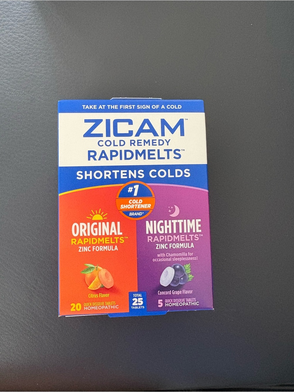 Zicam RapidMelts Cold Remedy - Orange & Purple Pack